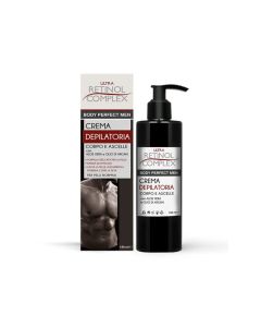 Retinol complex crema depilatoria men profumata con aloe vera, olio di argan e della vitamina e