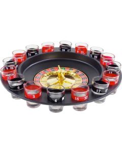 Roulette Alcolica Gioco Tavolo Girevole Gioco D'azzardo Liquore 16 Bicchierini