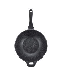Padella Royalty Line RL-BW32M Wok 32cm cucina pietra lavica induzione 