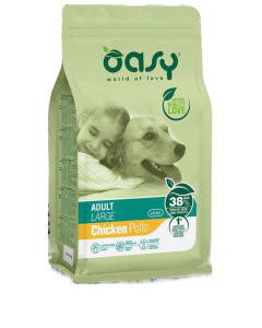 Oasy Alimento Secco per Cani adulti di taglia grande  3Kg - Mangimi Secchi per Cani