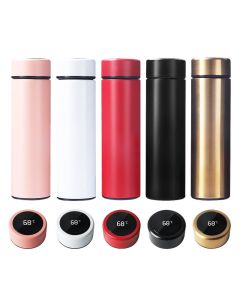 Borraccia da 400 ml in acciaio inox isolato sotto vuoto rilevamento intelligente della temperatura