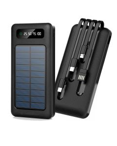 Batteria esterna power bank 15800mah solare 2.1a usb type-c iphone