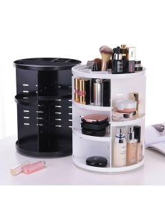 Organizer porta trucchi rotante 360 diversi ripiani 7 livelli regolabili make up