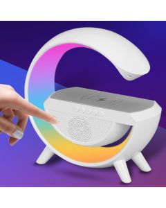 Altoparlante Bluetooth Luce LED Caricabatterie Wireless Audio Lampada a forma di G