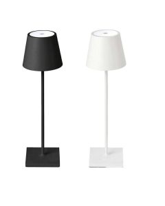 Lampada argento portatile da tavolino ristorante senza fili moderna
