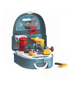 Attrezzi bricolage con zaino giocattolo per bambini il piccolo fai da te