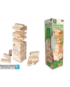 Casca la torre 54 pz gioco di strategia e abilità in edizione in legno