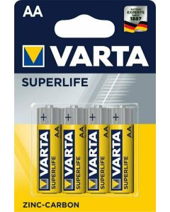 4 X Pila Stilo Aa Varta Superlife Zinco Carbone 1,5 Volt Vrt Er6