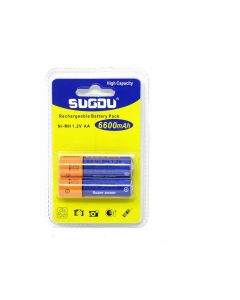 Batterie Pile Stilo AA Ricaricabili 6600 mAh NI-MH 1,2 V