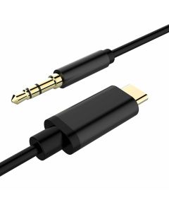 Tipo C A 3.5mm Maschio Audio Jack Aux Tessuta Adattatore Cavo per Auto Stereo 1m