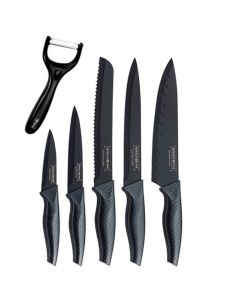 Set 5 coltelli cucina linea royalty pane pelapatate acciaio rivestiti rl-cb5 p