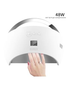 Lampada Sun 6s 48w Unghie Nail Uv Unghia Ricostruzione Sun6s Colata 2 in 1 Led