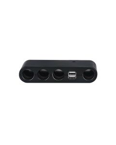 Adattatore auto 4 porte moltiplicatore prese accendisigari 2 usb sdoppiatore Dr