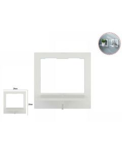 Mensola In Legno Bianco Quadrata 29cm - Arredo per  Casa e Cameretta 