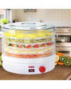 Essiccatore Elettrico Frutta Verdura Cibo 5 Ripiani Termostato Regolabile Max