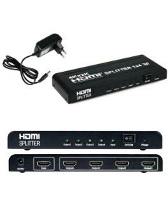 Sdoppiatore Splitter Hdmi 1.4 1080p 3d 1x4 4 Uscite Alta Risoluzione