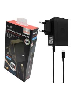 Alimentatore Caricabatteria Rapido Per Nintendo Switch 40W 2.6A 15v