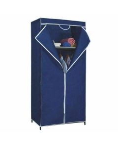 Armadio guardaroba tessuto blu organizer porta oggetti