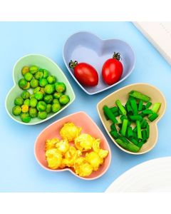 Set 10 Piatti Piatto Forma Di Cuore Riutilizzabili Multifunzione Plastica Cucina