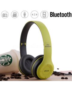 Cuffie bluetooth P47 wireless auricolari stereo pieghevoli fm microfono sport