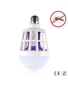 Zanzariera killer lampadina led e27 bulbo con luce blu attira e fulmina zanzare