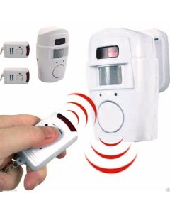 Kit sistema di allarme antifurto con sensore sirena 105 db 2 telecomandi wireless