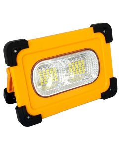 Faro faretto LED 60W con pannello solare ricaricabile torcia da lavoro