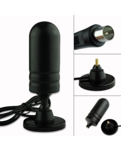 Antenna portatile dvb-t tv 30 db portatile per auto camper suv con calamita tw30