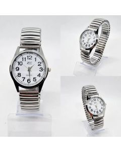 Orologio da Polso Elastico in Acciaio Inossidabile Bianco