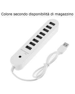 HUB 8 porte USB alimentatore porta chiavetta pennetta moltiplicatore 1TB supporto