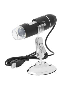 Microscopio digitale 1600x pc notebook video 8 led 2.0 mpx bracket