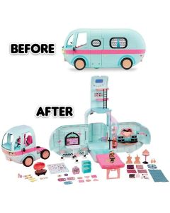 Giochi Preziosi L.O.L. Surprise! Glamper 2 in 1 Veicolo con 55 Sorprese