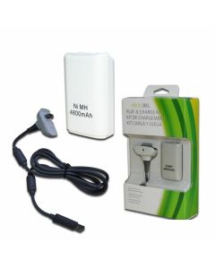 Batteria 4800 Mah Ricaricabile Controller Xbox 360 Cavo Carica Batteria T1