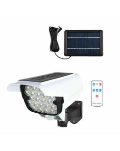 Telecamera Finta Pannello Solare Con Sensore Di Movimento 66 Led Faretto 