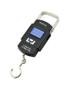 Bilancia portatile peso fino a 50kg elettronica pesca bagagli zaini con gancio
