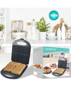 Piastra elettrica macchina per waffle maker 1400w tx-9947
