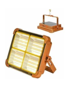 Faro 120W faretto LED con pannello solare integrato luce bianca naturale SOS IP66