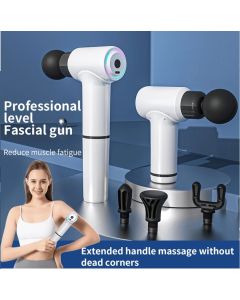 Massaggiatore portatile fascial gun per muscoli schiena addominali dolori allungabile