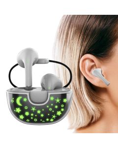 Auricolari con cancellazione del rumore auricolari wireless bt5.0 qualità del suono chiara cuffie wireless sportive funzionamento con un solo tasto ideale per la corsa