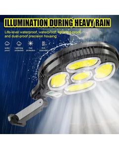 Proiettore solare COB HB-303, copertura 100 m2, con telecomando e sensore di movimento