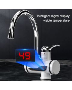 Rubinetto Elettrico Acqua Calda Miscelatore Istantaneo Caldaia Con Display Temperatura