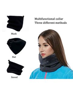 Set 2 scaldacollo uomo donna pile montagna 100% poliestere bandana termico caldo 