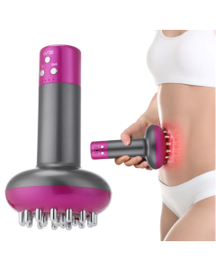 Massaggiatore Elettrico a Spazzola Anti-Cellulite per Meridiani con EMS e Terapia a Infrarossi