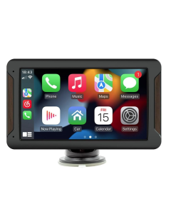 Autoradio Portatile 7" con Apple CarPlay, Android Auto, Bluetooth 5.0 e Mirror Link – Schermo HD, FM e Supporto Multifunzionale