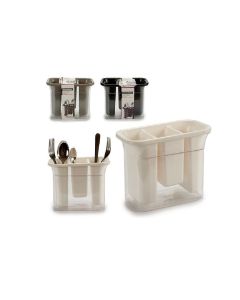 Scolaposate Rettangolare Design Moderno Con raccogli acqua in plastica - Posate Cucina