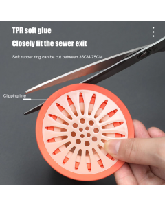 Filtro antiodore e anti-intasamento per lavello doccia bagno cucina 3 pz