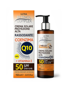 Crema Solare Antiage Coenzima Q10 SPF 50 Protezione Molto Alta 150 ml