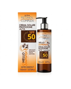 Crema Solare SPF 50 Retinol Complex® 150 ml – Protezione Alta UVA/UVB Idratante e Antiossidante