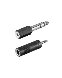 Set Adattatori Mini Jack 3.5 Stereo a Jack Maschio Femmina 6.35 Connettore Audio