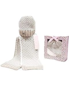 Set sciarpa + cappello " lancetti " bambina-x-3598 col1